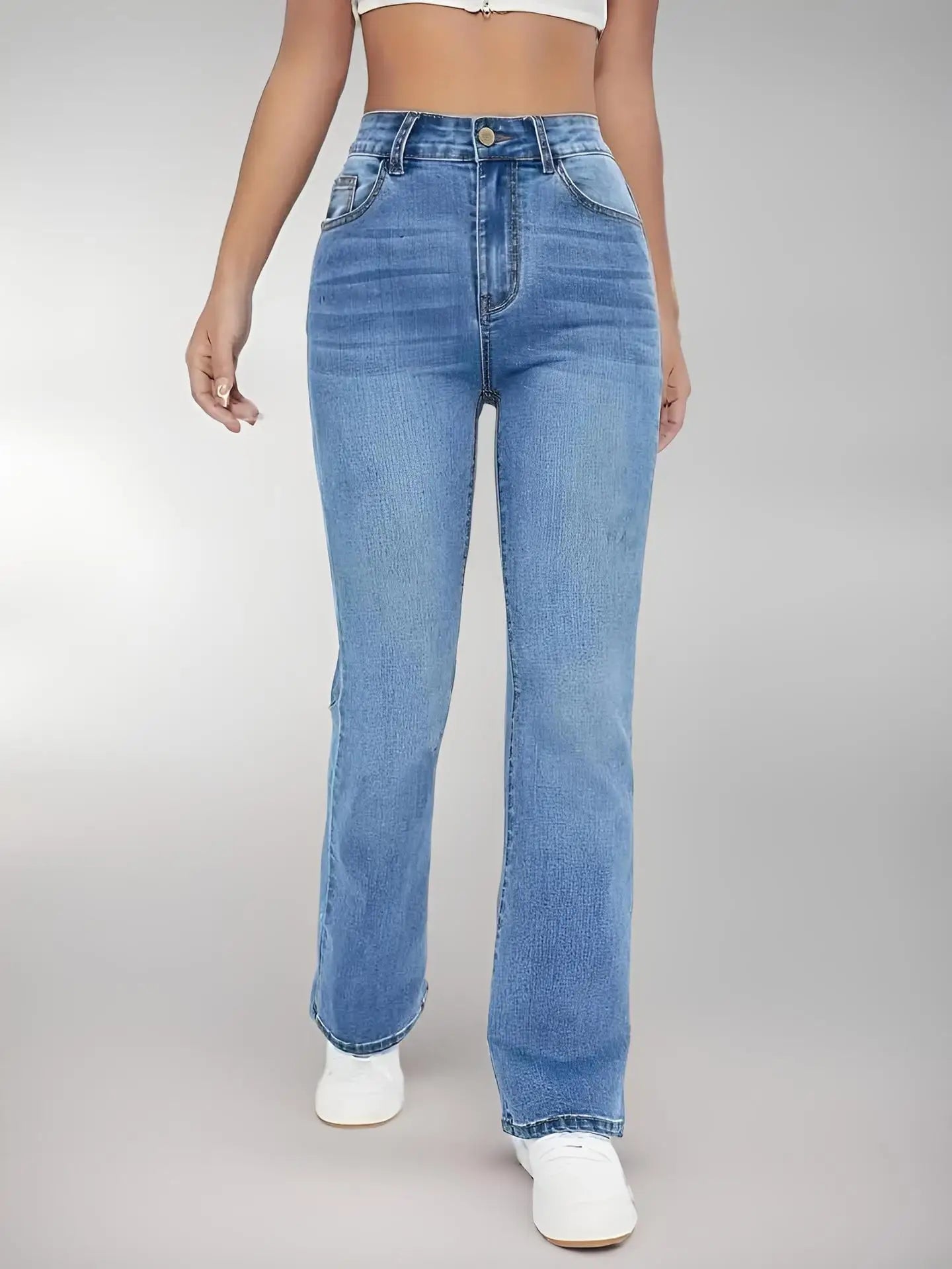 SlimFit High-Waist Denim