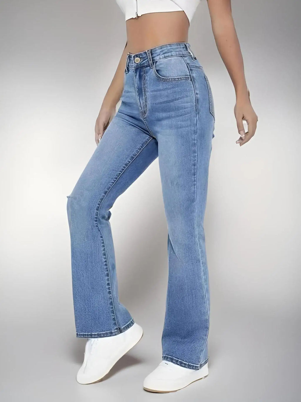 SlimFit High-Waist Denim