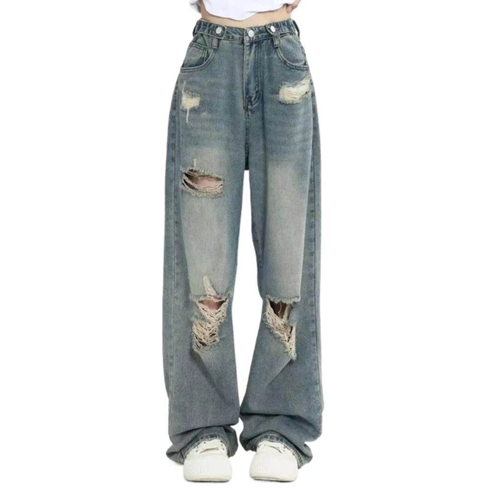 Retro Edge Distressed Jeans