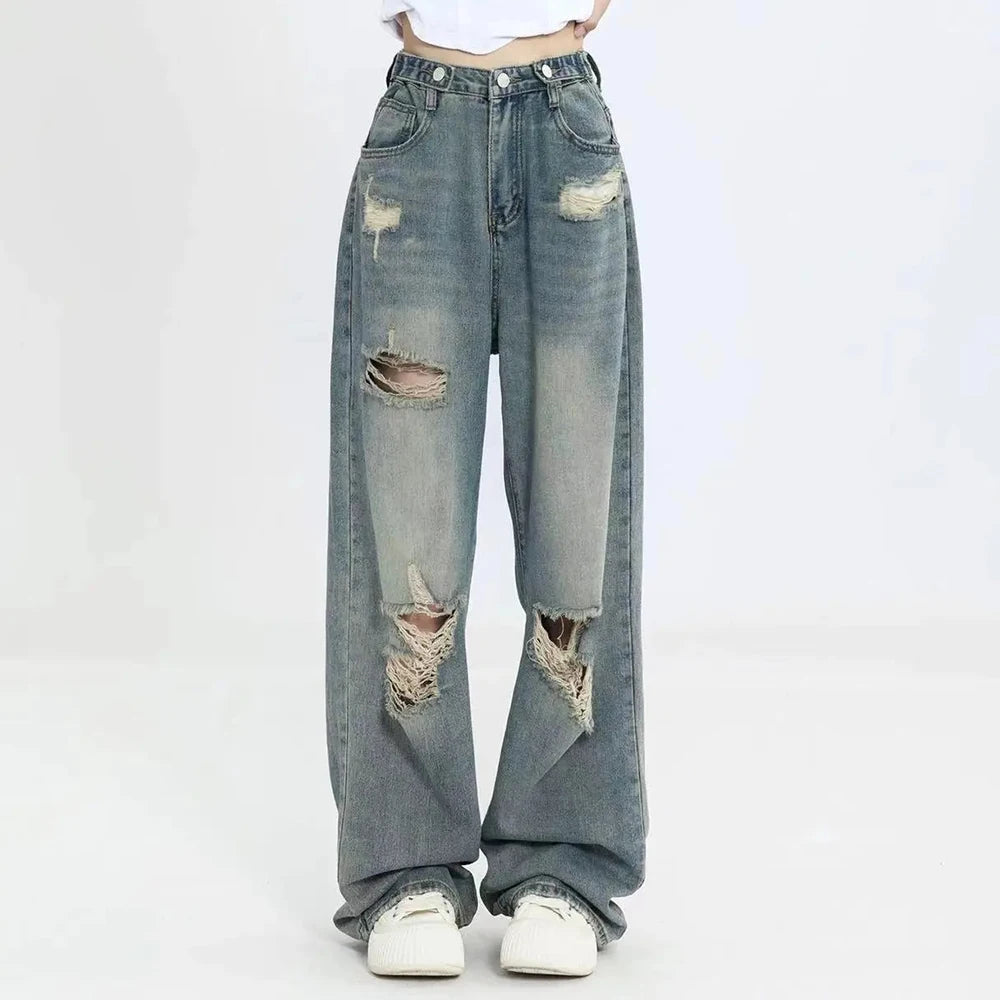 Retro Edge Distressed Jeans