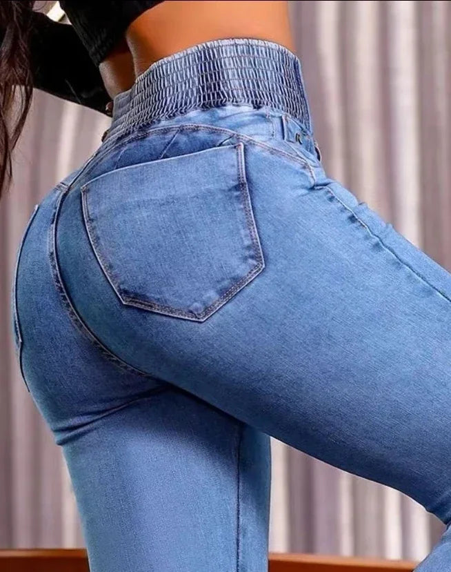 Highwaist Button Jeans