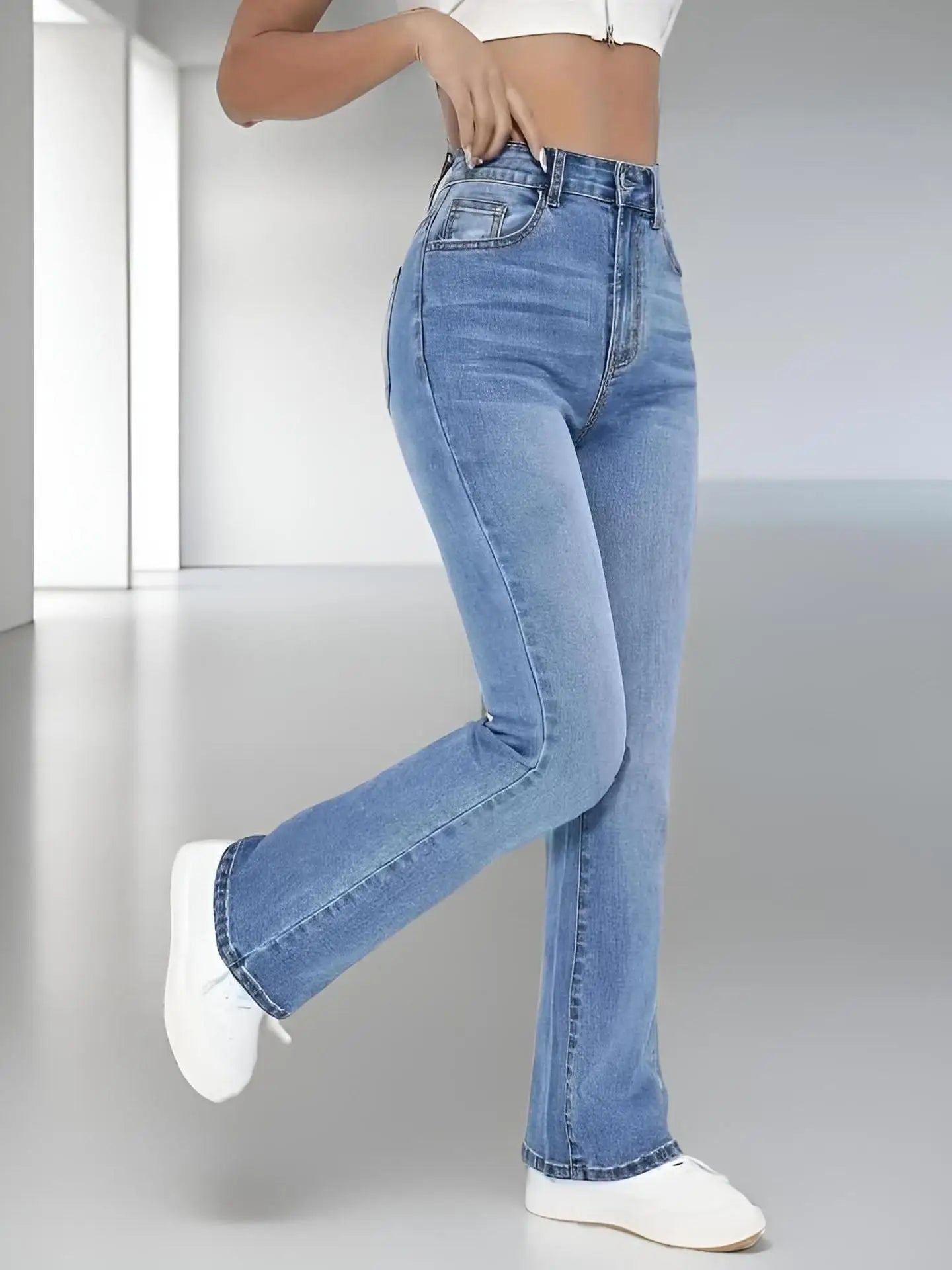 SlimFit High-Waist Denim